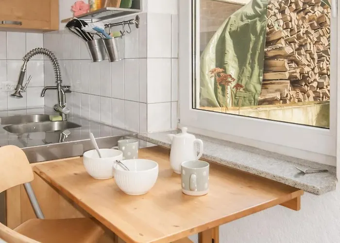 Gemuetliches 2 Mit Garten, Grillmoeglichkeit Und Stauraumflaeche Daire Büdingen